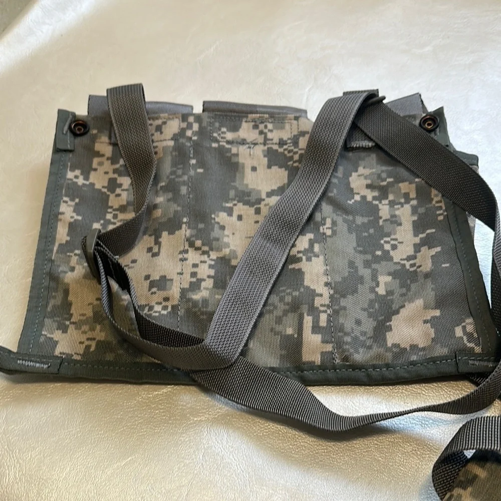 Gray and Black Tactical Backpack with MOLLE System